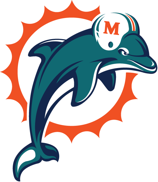 Miami Dolphins 1997-2012 Primary Logo t shirt iron on transfers